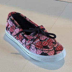 3/$10  Delic8 Girls Adorable Novelty Canvas Slip-On Boat Shoes - Black Bows